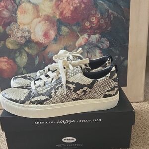 Dr. Scholl's Women's Snake Print Sneakers